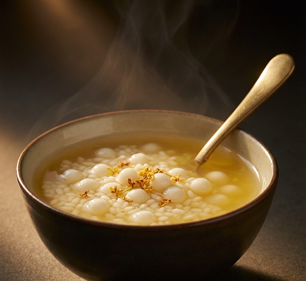 PG食光菜谱桂花酒酿圆子——中式糖水甜品